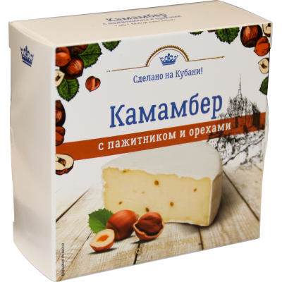 Сыр Камамбер с пажитником и орехами 50%,100г, 125г