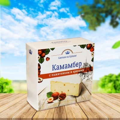 Сыр Камамбер с пажитником и орехами 50%,100г, 125г