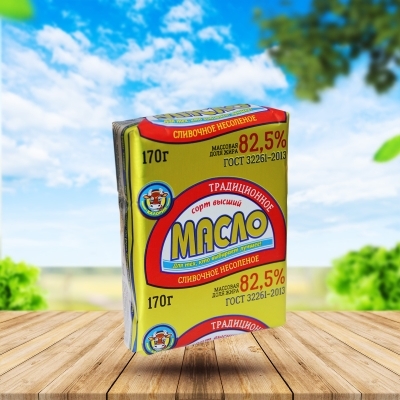 Масло сливочное традиционное 82,5%,170г