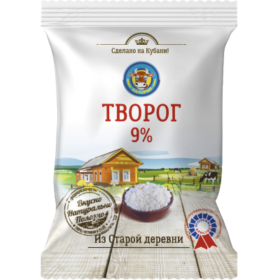 Творог "Из старой деревни" 9%, 180 г